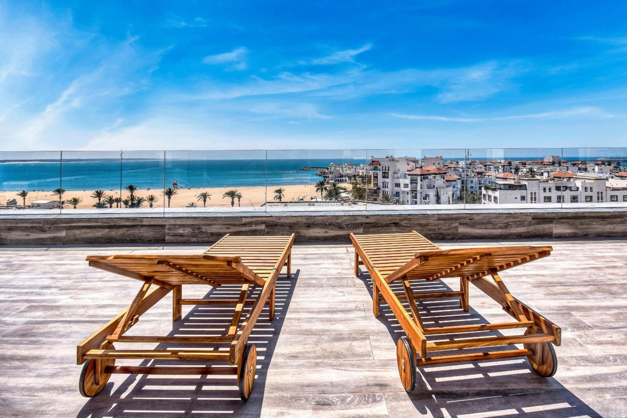 Luxury Seafront Appartement 6-7P 아가디르 외부 사진
